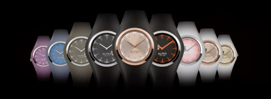 Barevné variace hodinek z řady Alfex IKON